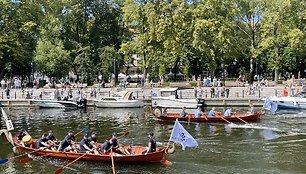 Drakonų valčių lenktynės Danės upėje