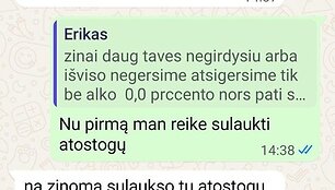 Vyro žinutės mergaitei