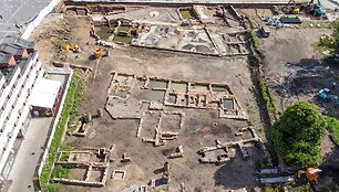 Archeologiniai tyrimai Atgimimo aik&scaron;tėje, Klaipėdoje.