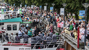 Festivalis „Parbėg laivelis“ sutraukia gausybę svečių.