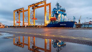 Konteinerių terminalas įsigijo naujus kranus