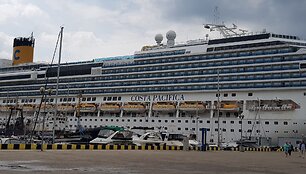 Uostamiestyje vie&scaron;i didžiulis kruizinis laivas &bdquo;Costa Pacifica&ldquo;