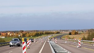 Rekonstruojamas kelias Klaipėda-Palanga 
