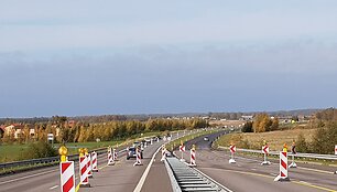 Rekonstruojamas kelias Klaipėda-Palanga 