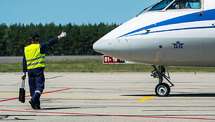 Pirmasis Belavia lėktuvas Palangos oro uoste(2)