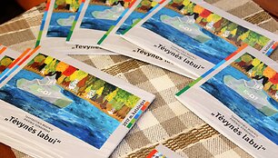 Mokinių pie&scaron;inių parodos "Tėvynės labui" akimirkos