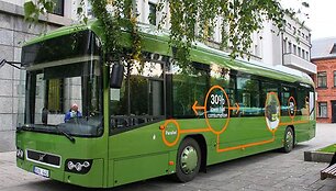 Autobusas &bdquo;Volvo&ldquo; pirmadienį buvo pristatytas kauniečiams.