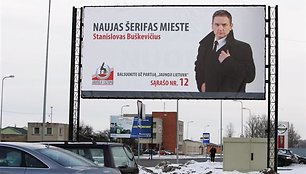 Pats S.Buškevičius, kalbėdamas apie pasirinktą šerifo įvaizdį, prisipažino pataikęs į dešimtuką.