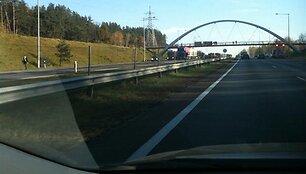 Avarijos vietoje.