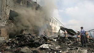 Per sprogimą Nazranėje dvylika žmonių žuvo, o 58 – sužeisti 
