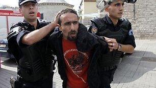 Turkijoje demonstrantai protestavo prie&scaron; TVF susitikimą