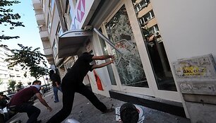 Turkijoje demonstrantai protestavo prie&scaron; TVF susitikimą