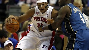 „Pistons“ ir „Wizards“ rungtynių akimirkos