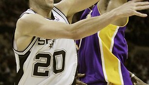 &bdquo;Lakers&ldquo; ir &bdquo;Spurs&ldquo; krep&scaron;ininkų dvikova 
