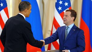 B.Obama ir D.Medvedevas 