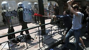 Graikijoje vyksta protestai