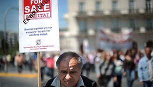 Graikijoje vyksta protestai