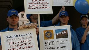 Protestuotojai