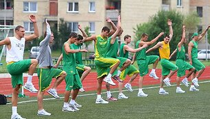 Treniruotės akimirka