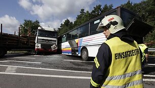 Avarija Vokietijos greitkelyje