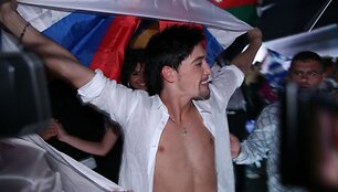 Foto naujienai: EUROVIZIJA 2008. Ai&scaron;kūs pirmieji finalo dalyviai.
