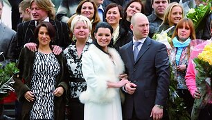 Foto naujienai: Milisandra ir Algirdas Radzevičiai sūnų pavadino Roku