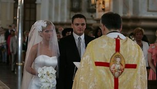Vytenio Jasikevičiaus ir Monikos Gidraitės vestuvės priminė pasaką 