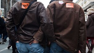 Homoseksualų santuokų rėmėjai i&scaron;ėjo į Paryžiaus gatves