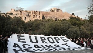Europoje vykęs protestas prie&scaron; neonacius.