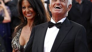 Jeanas Paulis Belmondo ir jo buvusi gyvenimo draugė Barbara Gandolfi