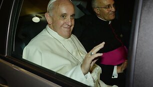 Popiežius Pranci&scaron;kus atvyko į Braziliją.
