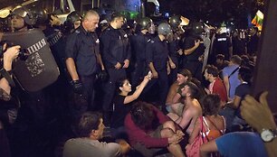 Protestuotojai Bulgarijoje
