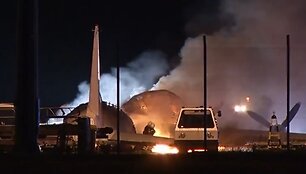 Leipcige sudegė vi&scaron;tų pilnas lėktuvas.