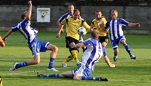 &bdquo;Vėtros&ldquo; futbolininkai Vilniuje nesugebėjo palaužti Helsinkio HJK komandos.