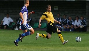 &bdquo;Vėtros&ldquo; futbolininkai Vilniuje nesugebėjo palaužti Helsinkio HJK komandos.