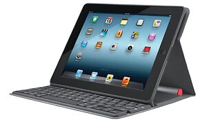 Apsauginis dėklas &bdquo;Solar Keyboard Folio&ldquo;, skirtas naujajam &bdquo;iPad&ldquo;.