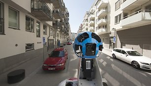 „Google“ automobilis fiksuoja vaizdus „Street View“ tarnybai