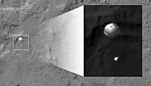 &bdquo;Curiosity&ldquo; nusileidimą Marse fiksavo ir NASA palydovai. 