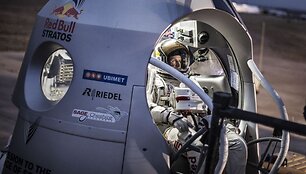 Felixas Baumgartneris į stratosferą kils specialiu balionu, pagamintu i&scaron; sutvirtinto plastiko ir pripildytu helio. 