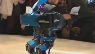 Pagal dainos &bdquo;Gangnam Style&ldquo; melodiją &scaron;okantis robotas. 