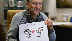 &bdquo;Microsoft&ldquo; įkūrėjas ir valdybos pirmininkas Billas Gatesas atsakinėjo į socialinio tinklo &bdquo;Reddit&ldquo; lankytojų klausimus.