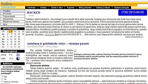 Programi&scaron;ius įsilaužė į Kretingos laikra&scaron;čio &bdquo;Pajūrio naujienos&ldquo; svetainę