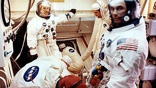 &bdquo;Apollo 10&ldquo; įgula ruo&scaron;iasi pakilimui