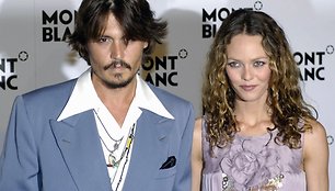 Johnny Deppas ir Vanessa Paradis 