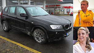 Automobiliu BMW X3, kurį kovo 29-osios naktį apgadino Andrius &Scaron;edžius, dažniausiai važinėdavosi jo mylimoji Monika Kvietkutė.