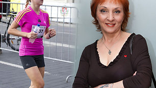 Ieva Lobačiūtė (2011-aisiais Vilniaus maratone) ir Vilija Lobačiuvienė