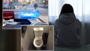 Iliustratyvi nuotrauka: moteris, policijos &scaron;vyturėliai