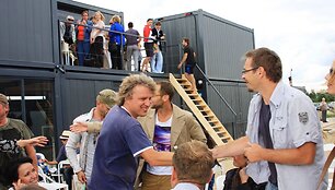 &bdquo;Svencelės sala&ldquo; bendrasavininkis Dainius &Scaron;atkus ir Marijus Mikutavičius