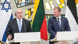 Benjaminas Netanyahu ir Saulius Skvernelis