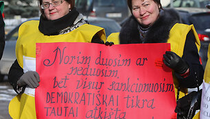 Piketas &scaron;alia Lietuvos auk&scaron;čiausiojo teismo